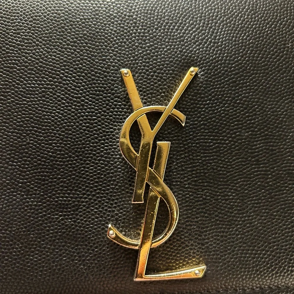 YSL KATE MEDIUM IN GRAIN DE POUDRE EMBOSSED LEATHER - Picture 5 of 9